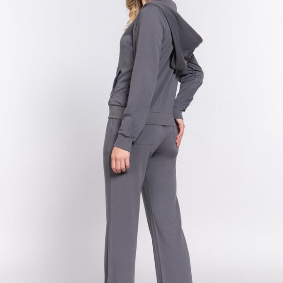 Premium Women's Terry Zip Hoodie and Sweatpants Combo - Breathable & Chic S-3XL - Picture 5 of 5